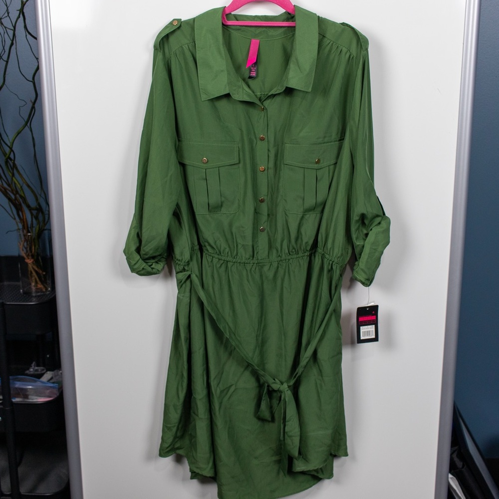 Pure Energy Green Utilitarian Dress